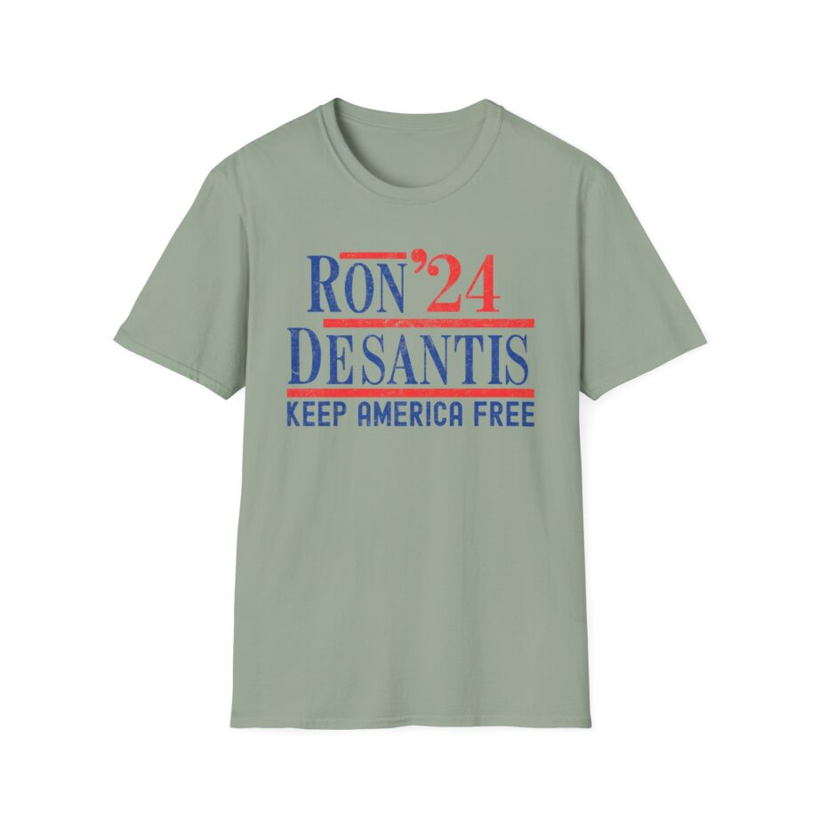 Ron Desantis 2024 Keep America Free Unisex Softstyle T-shirt