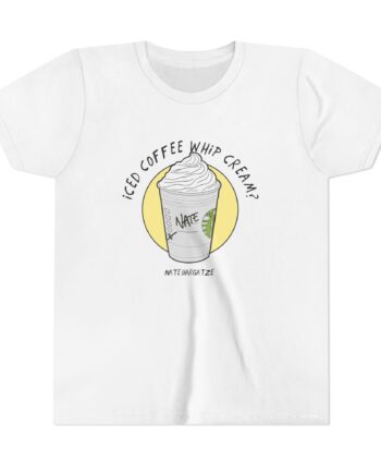 Nate Bargatze - Iced Coffee Whip Cream? Youth Short Sleeve Tee