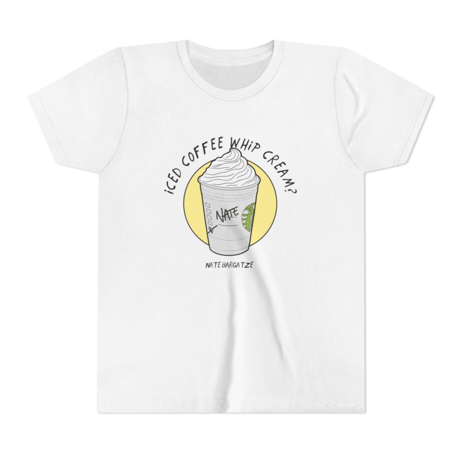 Nate Bargatze - Iced Coffee Whip Cream? Youth Short Sleeve Tee