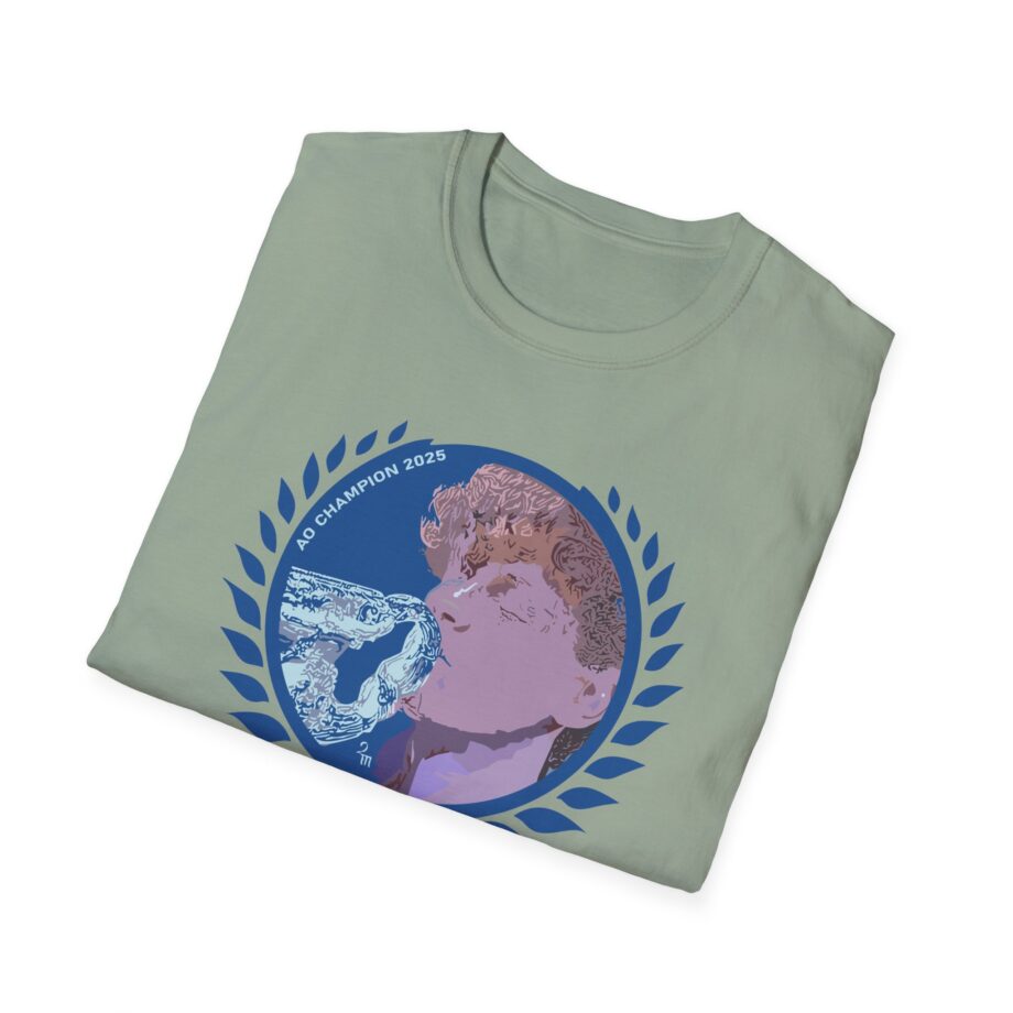 Jannik Sinner AO Champion 2025 Unisex Softstyle T-Shirt