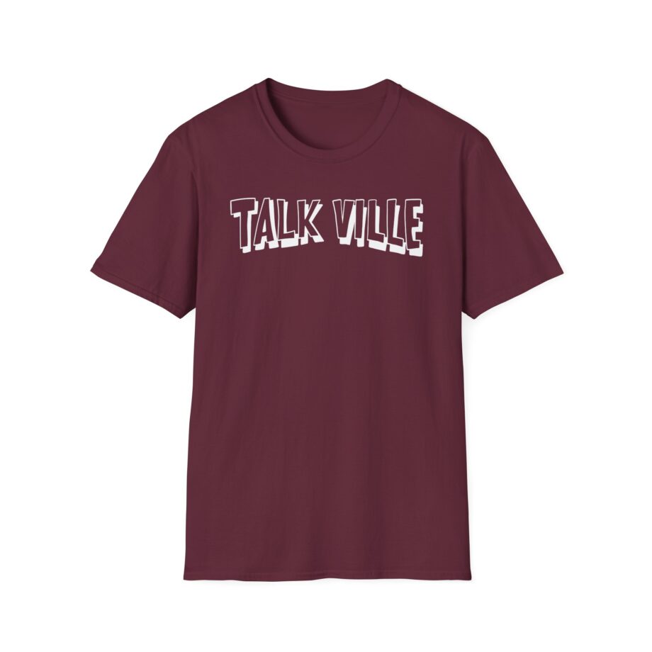 Talkville White Unisex Softstyle T-shirt