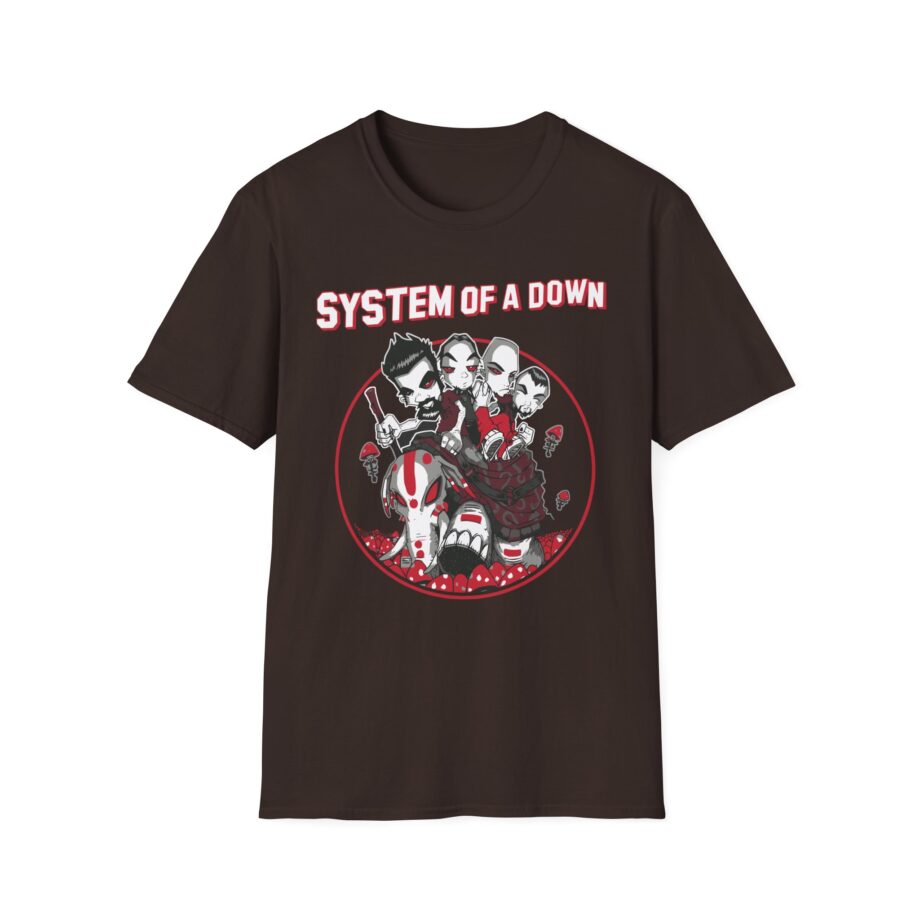 System of a Down Mushroom People Unisex Softstyle T-Shirt
