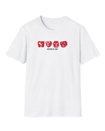 Talking Heads Remain in Light Faces Unisex Softstyle T-shirt
