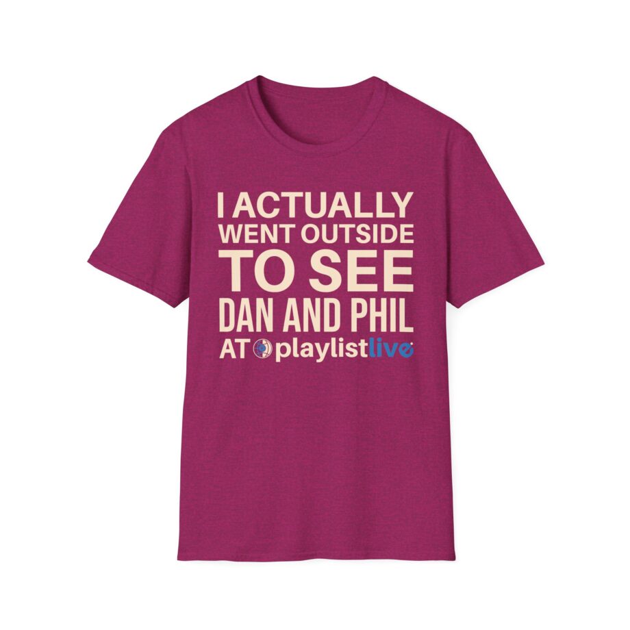 Dan and Phil Actually Went Outside to See Dan and Phil at Playlist Live Unisex Softstyle T-Shirt