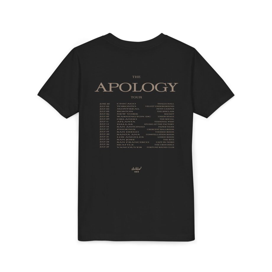 Wave to earth  Slchld 'apology' Na Tour Youth Short Sleeve Tee