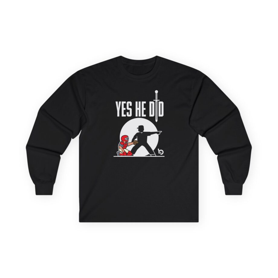 Trevor Bauer Yes He Did Unisex Ultra Cotton Long Sleeve Tee