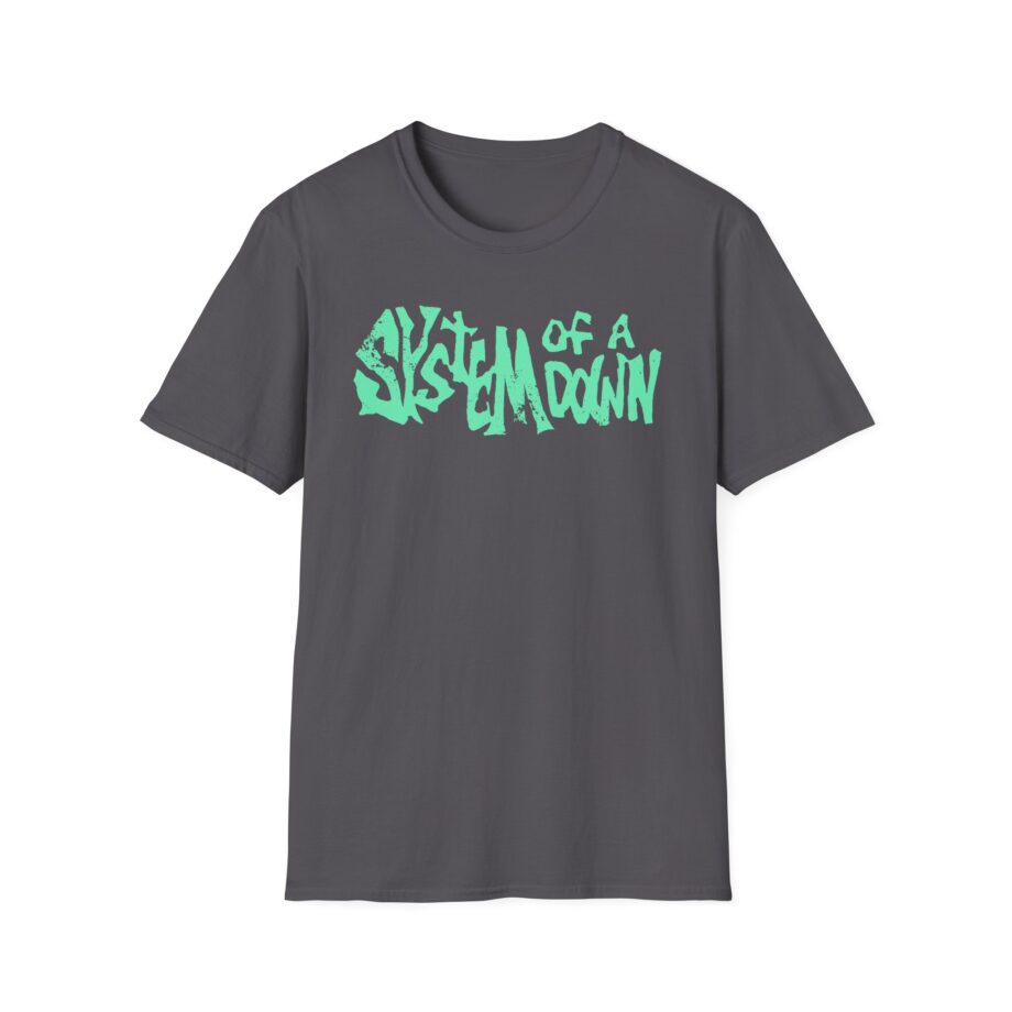 System of a Down Turquoise Log Unisex Softstyle T-Shirt