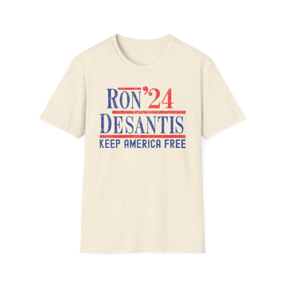 Ron Desantis 2024 Keep America Free Unisex Softstyle T-shirt
