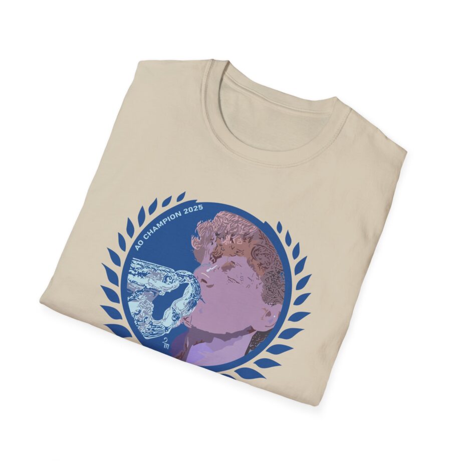 Jannik Sinner AO Champion 2025 Unisex Softstyle T-Shirt