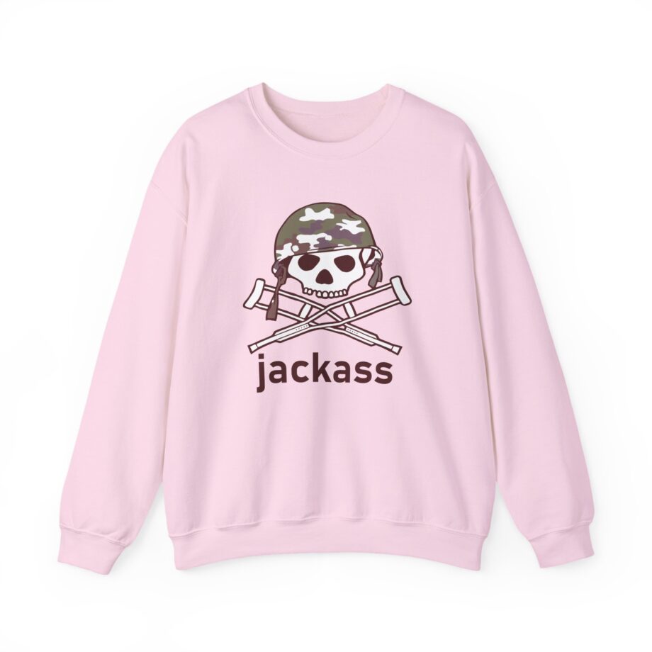 Jackass Camouflage Helmet Unisex Heavy Blend™ Crewneck Sweatshirt