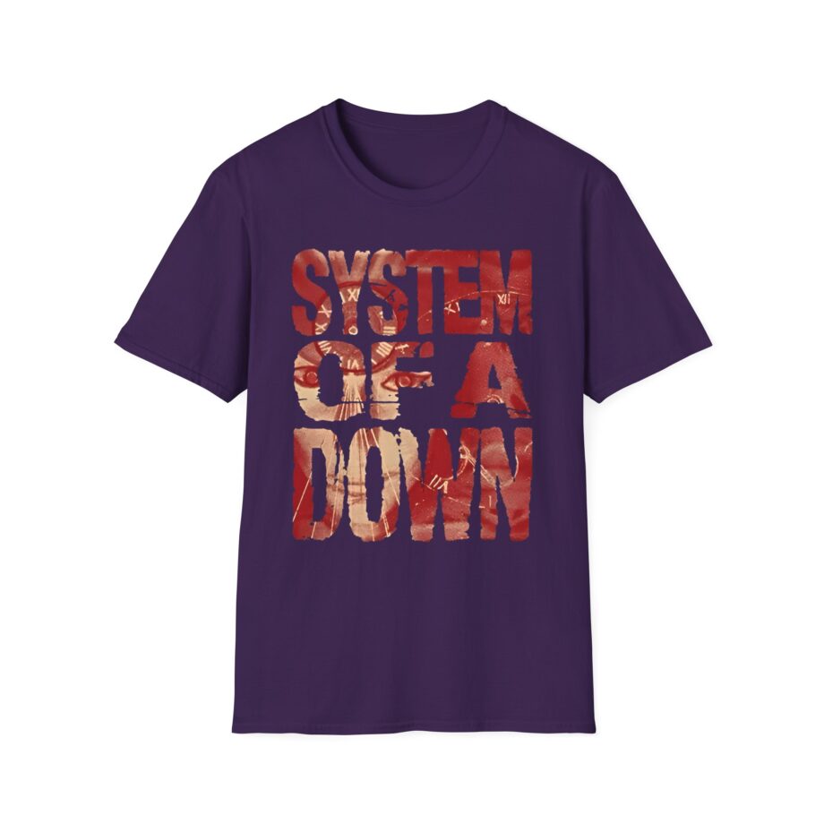 System of a Down Mezmerize Tracklist Unisex Softstyle T-Shirt