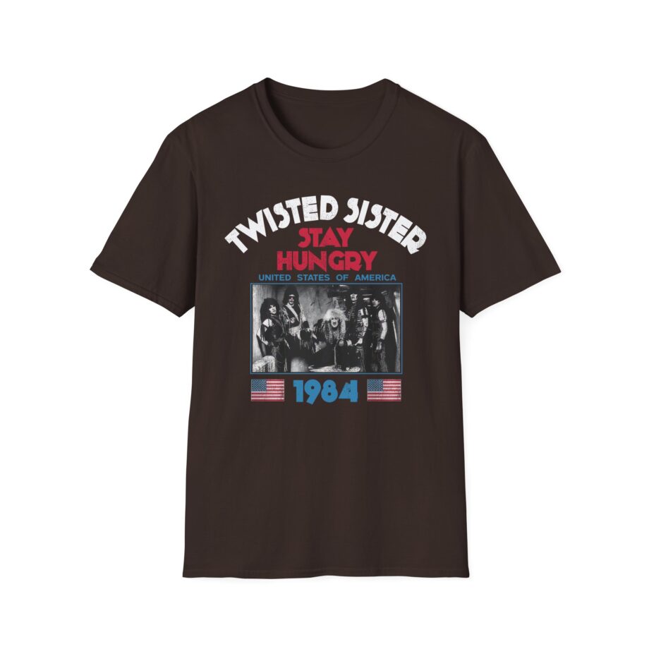 Twisted Sister 1984 Stay Hungry Tour Unisex Softstyle T-shirt