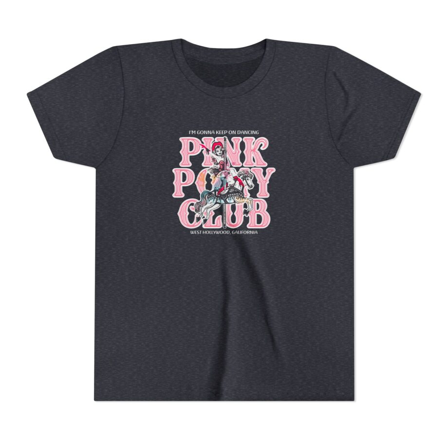Chappell Roan Im Gonna Keep on Dancing Pink Pony Club Youth Short Sleeve Tee