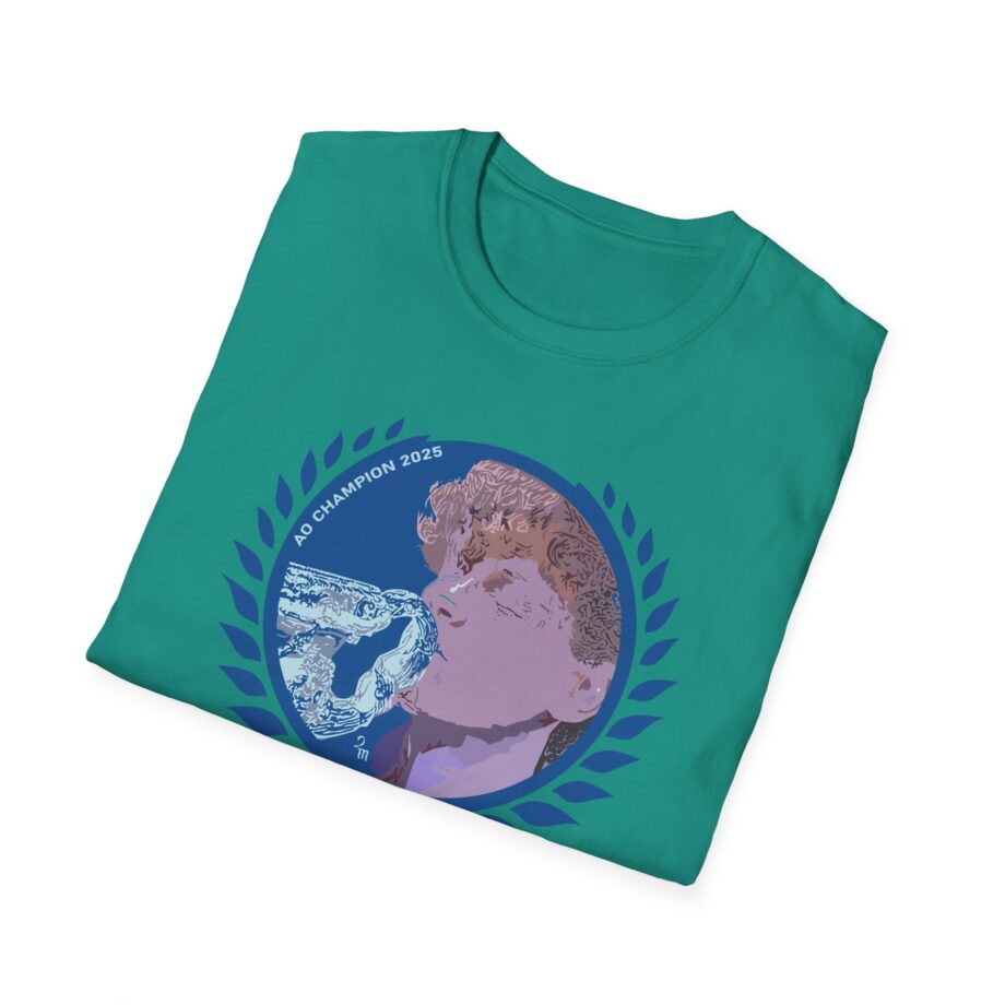 Jannik Sinner AO Champion 2025 Unisex Softstyle T-Shirt