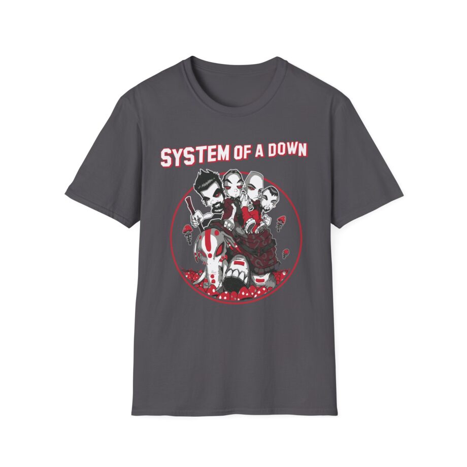 System of a Down Mushroom People Unisex Softstyle T-Shirt