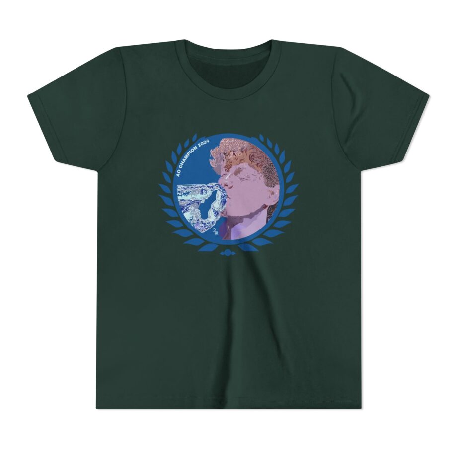 Jannik Sinner AO Champion Youth Short Sleeve Tee