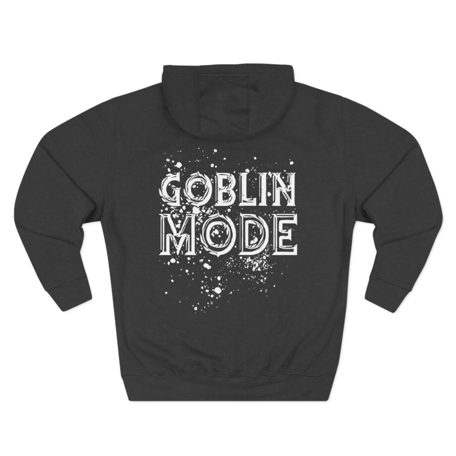 Nekrogoblikon Goblin Mode Raglan Three-Panel Fleece Hoodie