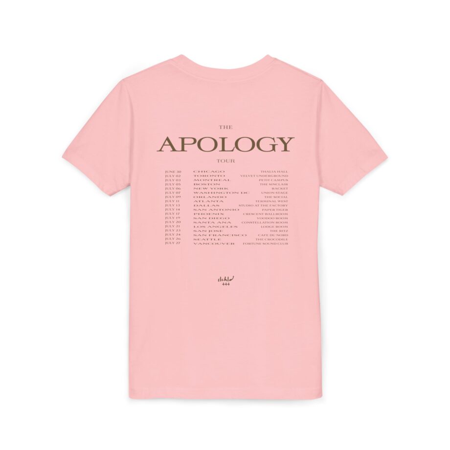 Wave to earth Slchld 'apology' Na Tour Youth Short Sleeve Tee