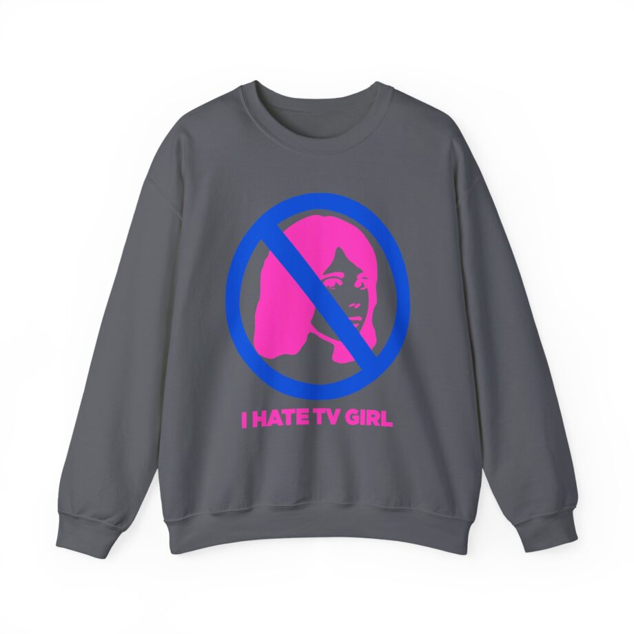I Hate Tv Girl Unisex Heavy Blend Crewneck Sweatshirt