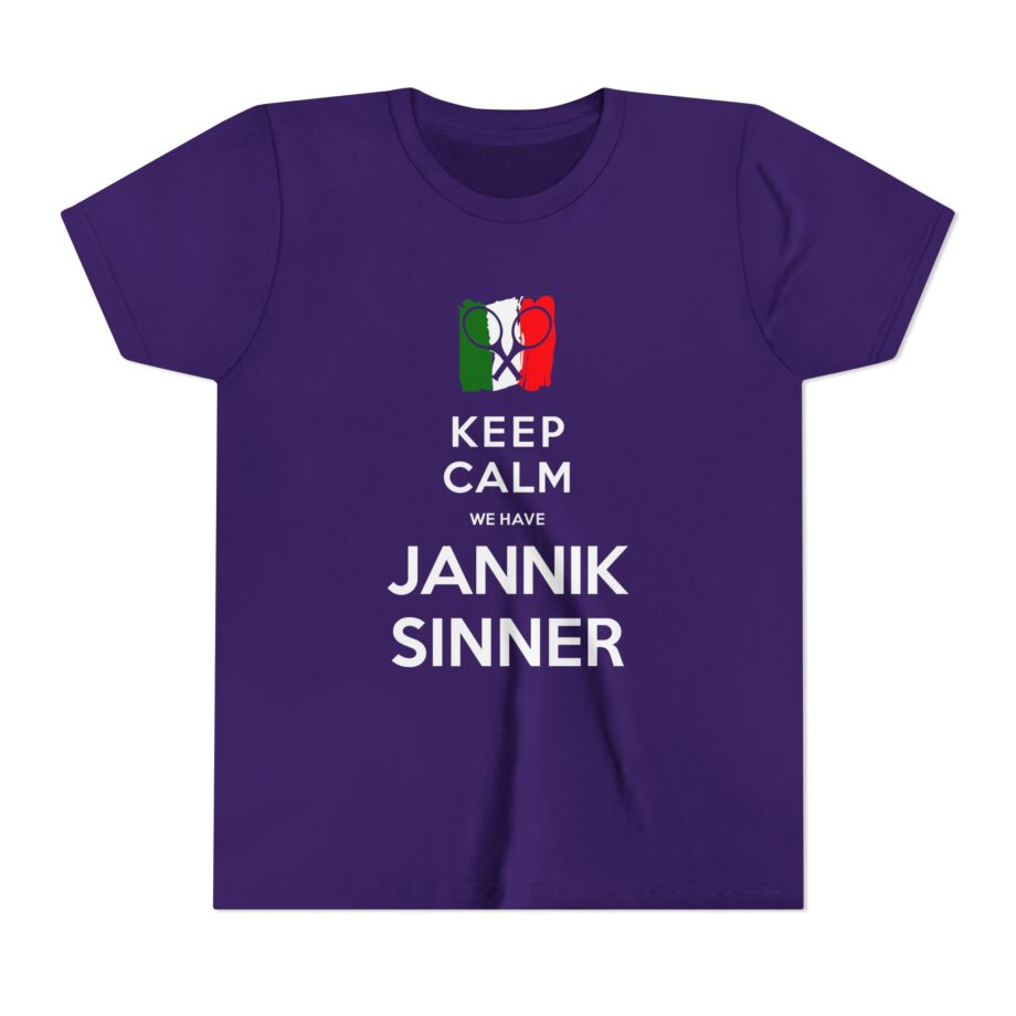 Jannik Sinner Keep Calm We Have Youth Short Sleeve Tee