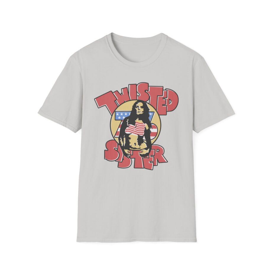 Ladies Stars and Stripes Twisted Sister Unisex Softstyle T-shirt