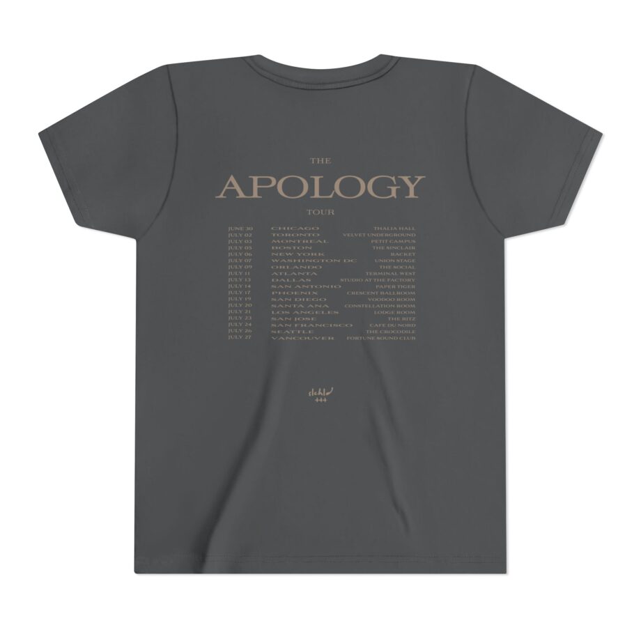 Wave to earth  Slchld 'apology' Na Tour Youth Short Sleeve Tee