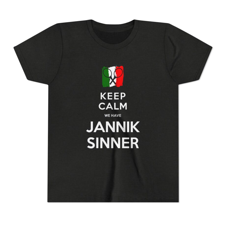 Jannik Sinner Keep Calm We Have Youth Short Sleeve Tee