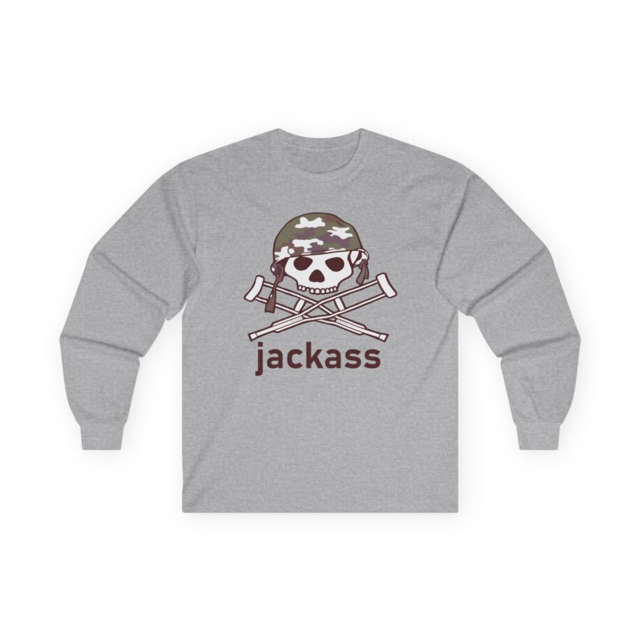 Jackass Camouflage Helmet Unisex Ultra Cotton Long Sleeve Tee