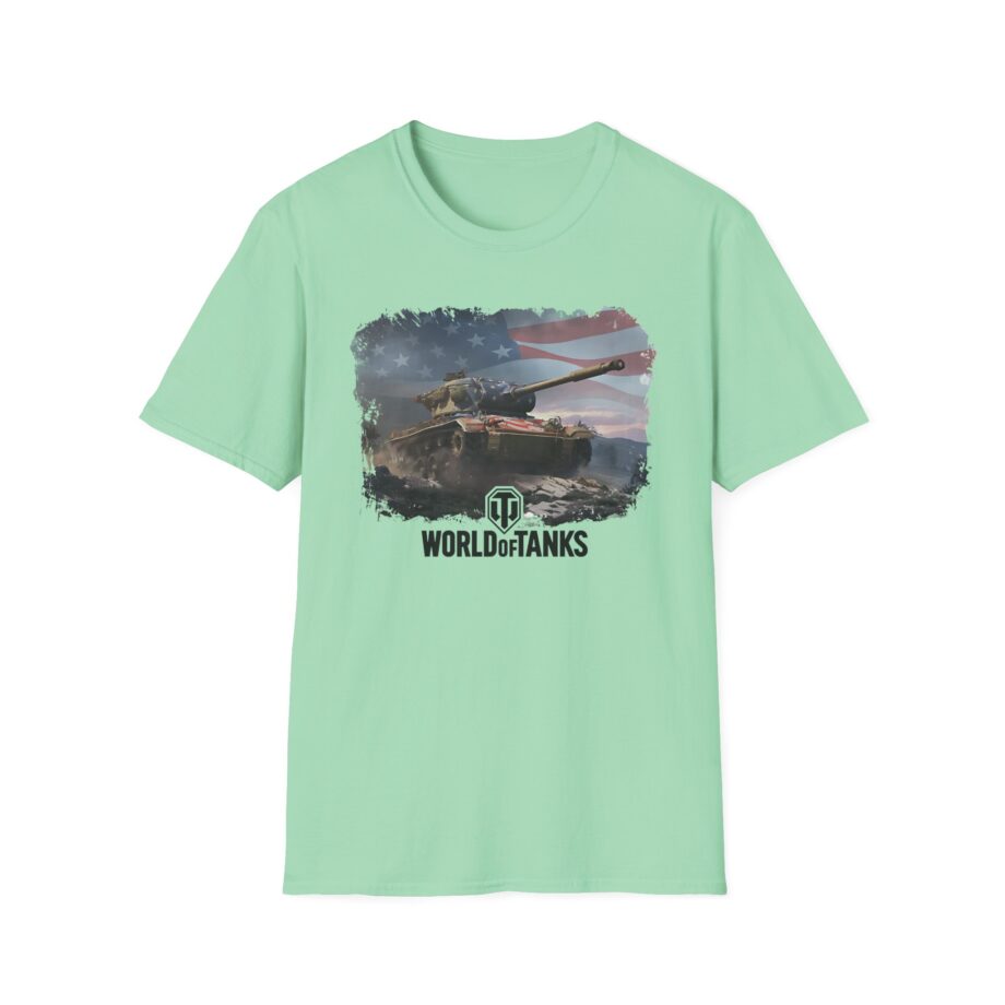 World of Tank Wot July 4th T78 Unisex Softstyle T-Shirt