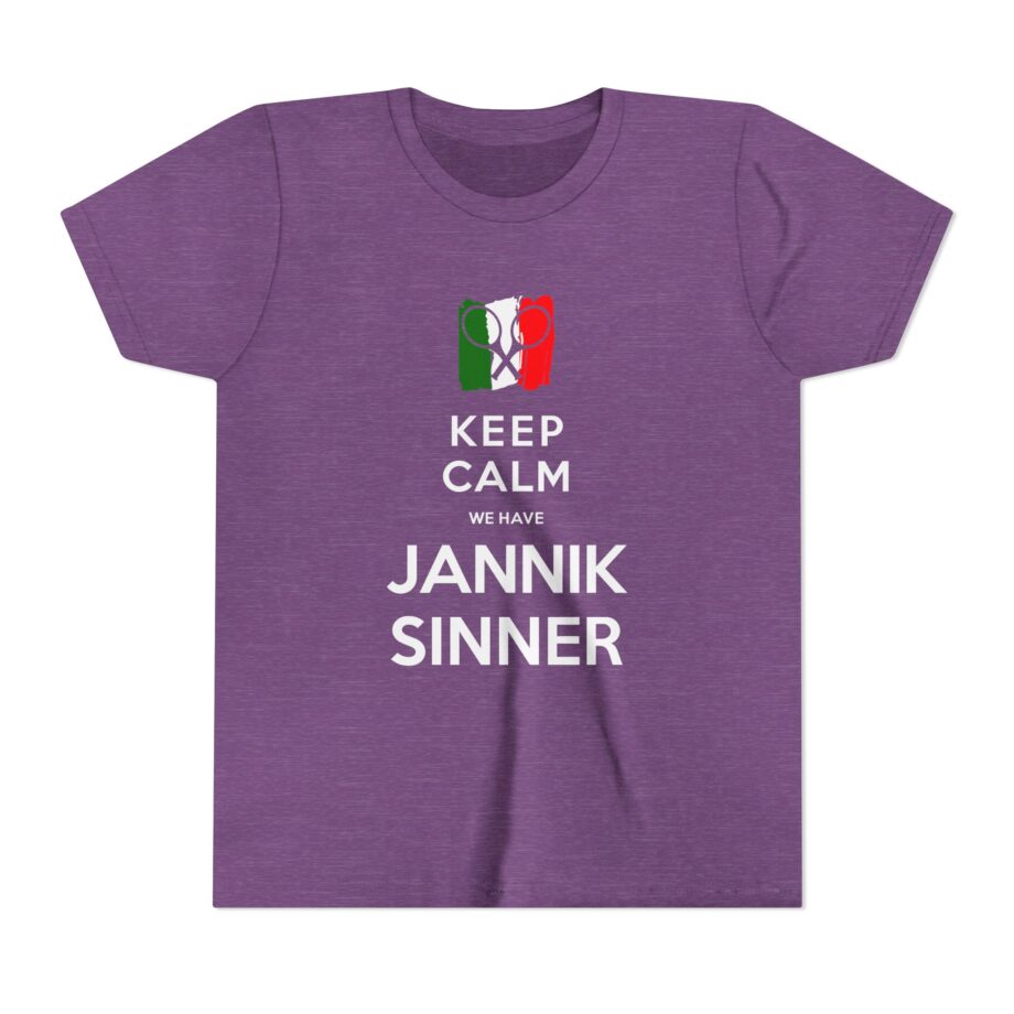 Jannik Sinner Keep Calm We Have Youth Short Sleeve Tee