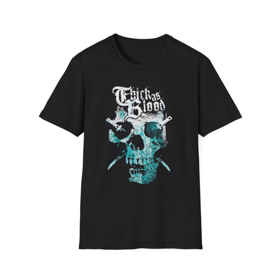 Thick as Blood 2 Color Skull Unisex Softstyle T-Shirt