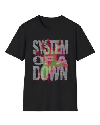 System of a Down Neon Hand Unisex Softstyle T-Shirt