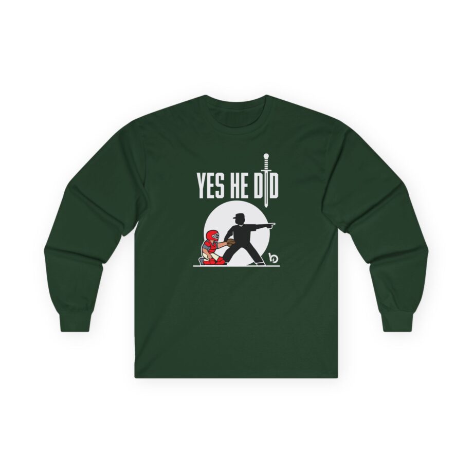 Trevor Bauer Yes He Did Unisex Ultra Cotton Long Sleeve Tee