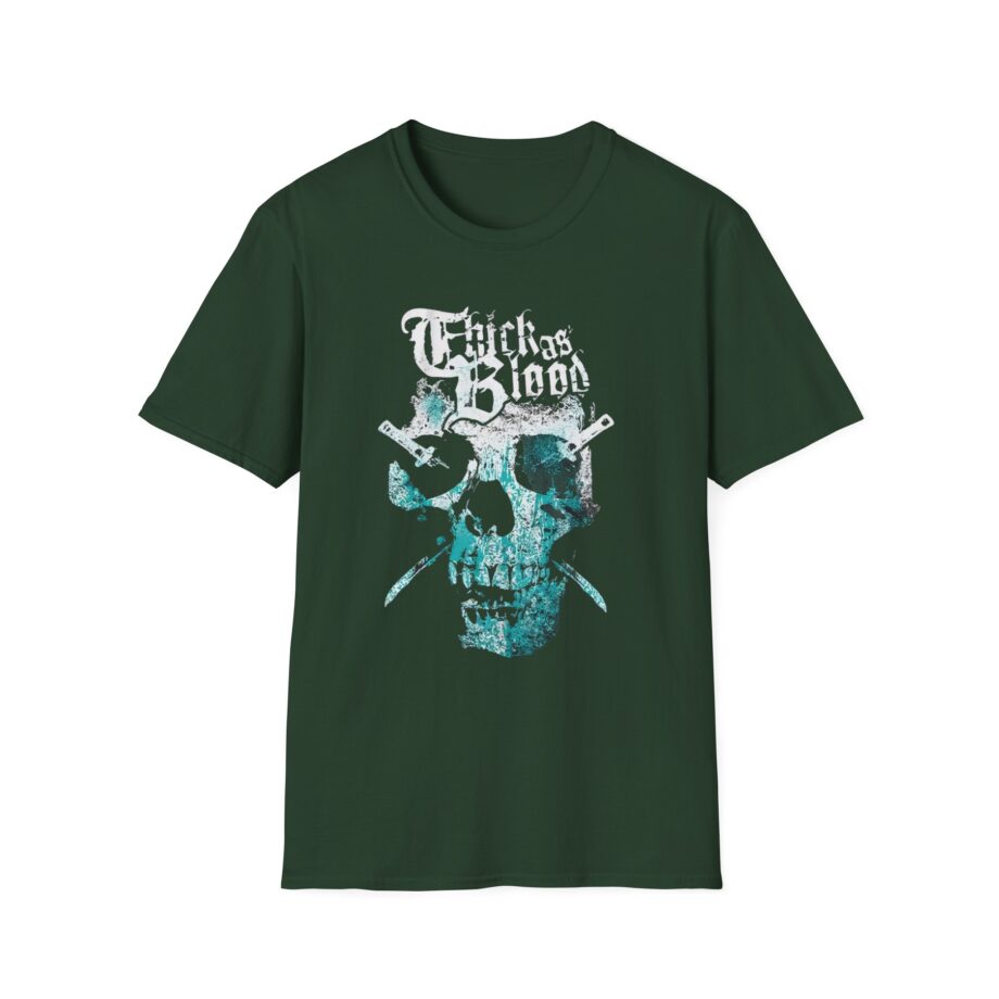 Thick as Blood 2 Color Skull Unisex Softstyle T-Shirt