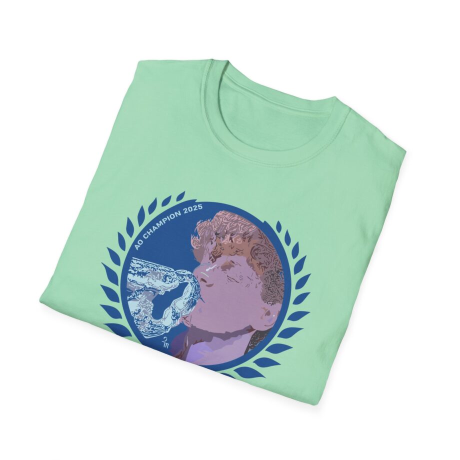 Jannik Sinner AO Champion 2025 Unisex Softstyle T-Shirt