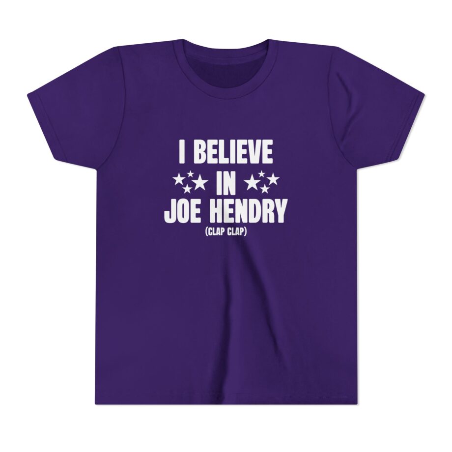 I Believe in Joe Hendry Youth Short Sleeve Tee