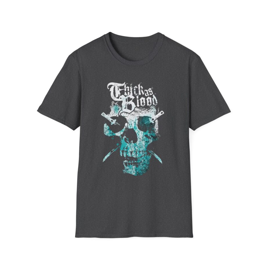Thick as Blood 2 Color Skull Unisex Softstyle T-Shirt