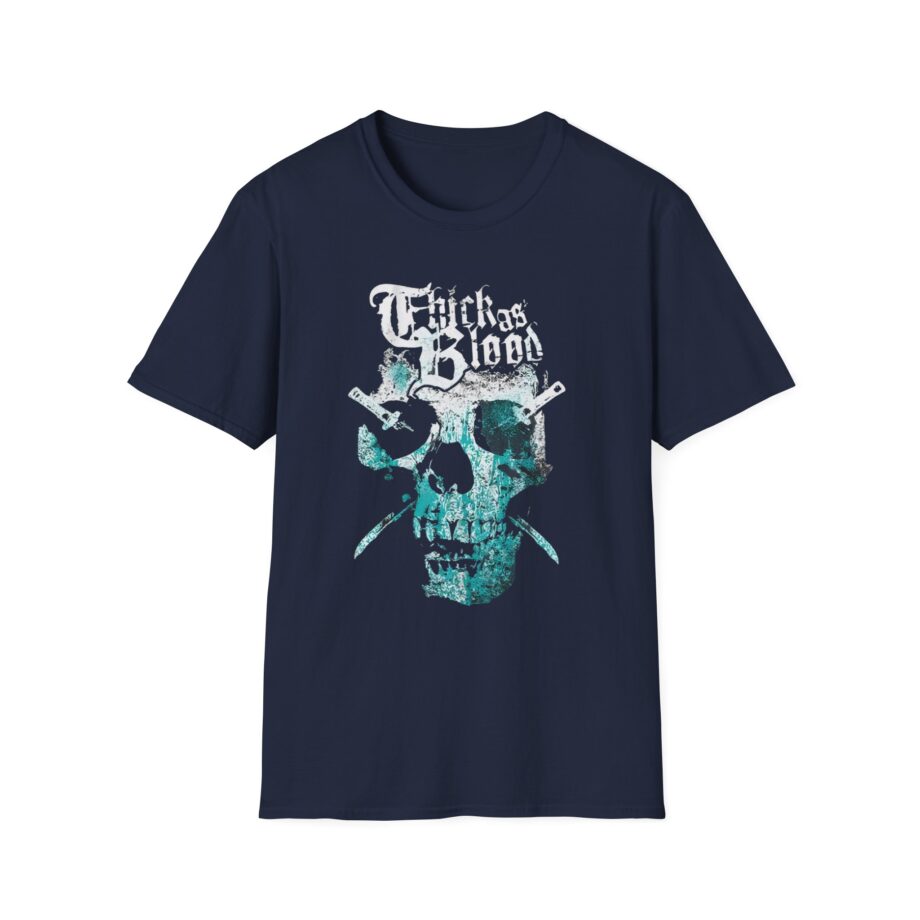 Thick as Blood 2 Color Skull Unisex Softstyle T-Shirt