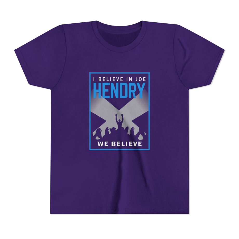 I Believe in Joe Hendry We Believe Youth Short Sleeve Tee