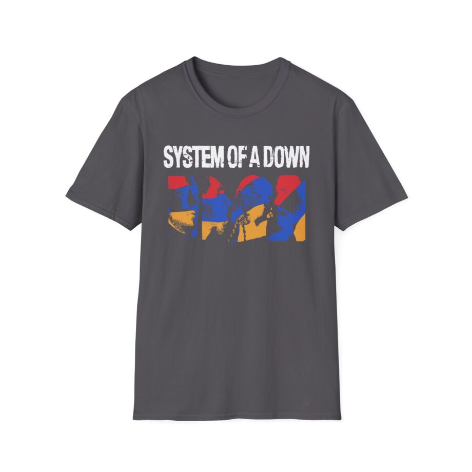 System of a Down Photo Collage Unisex Softstyle T-Shirt