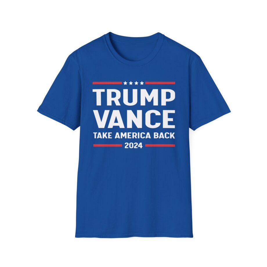Support Trump Vance 2024 With This Take America Back Unisex Softstyle T-shirt