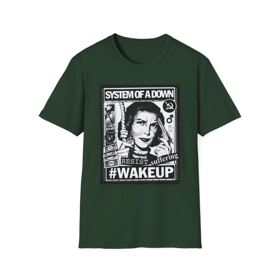 System of a Down Awake Distressed Unisex Softstyle T-Shirt
