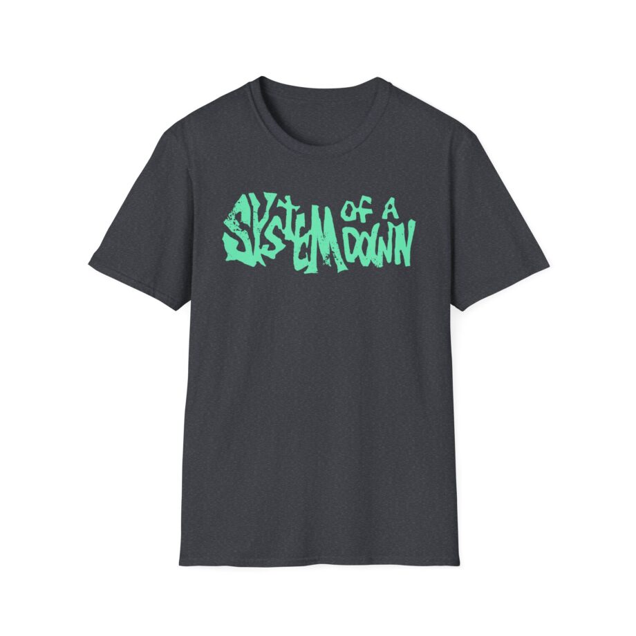 System of a Down Turquoise Log Unisex Softstyle T-Shirt