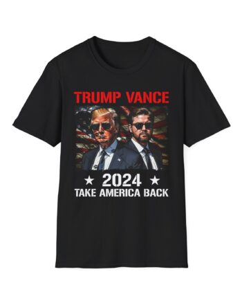Donald Trump J.d. Vance Take America Back Unisex Softstyle T-shirt
