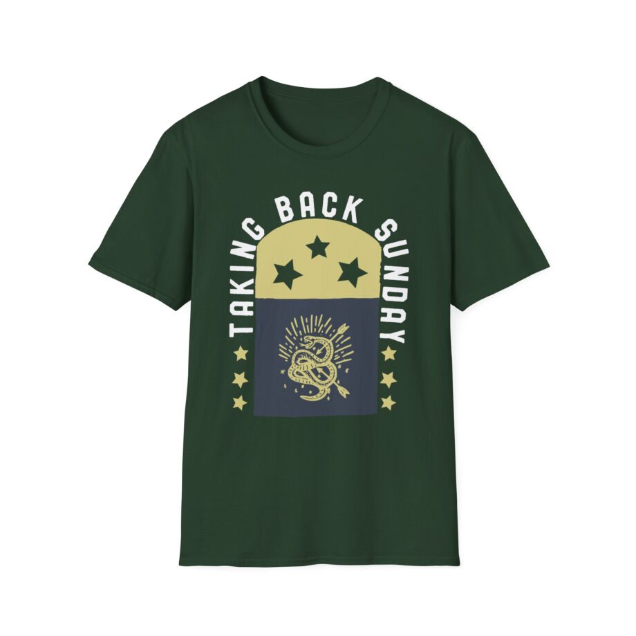 Taking Back Sunday Star Flag Unisex Softstyle T-shirt