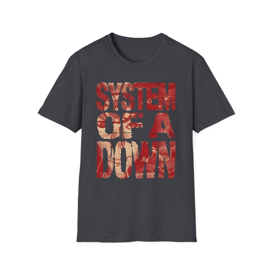 System of a Down Mezmerize Tracklist Unisex Softstyle T-Shirt
