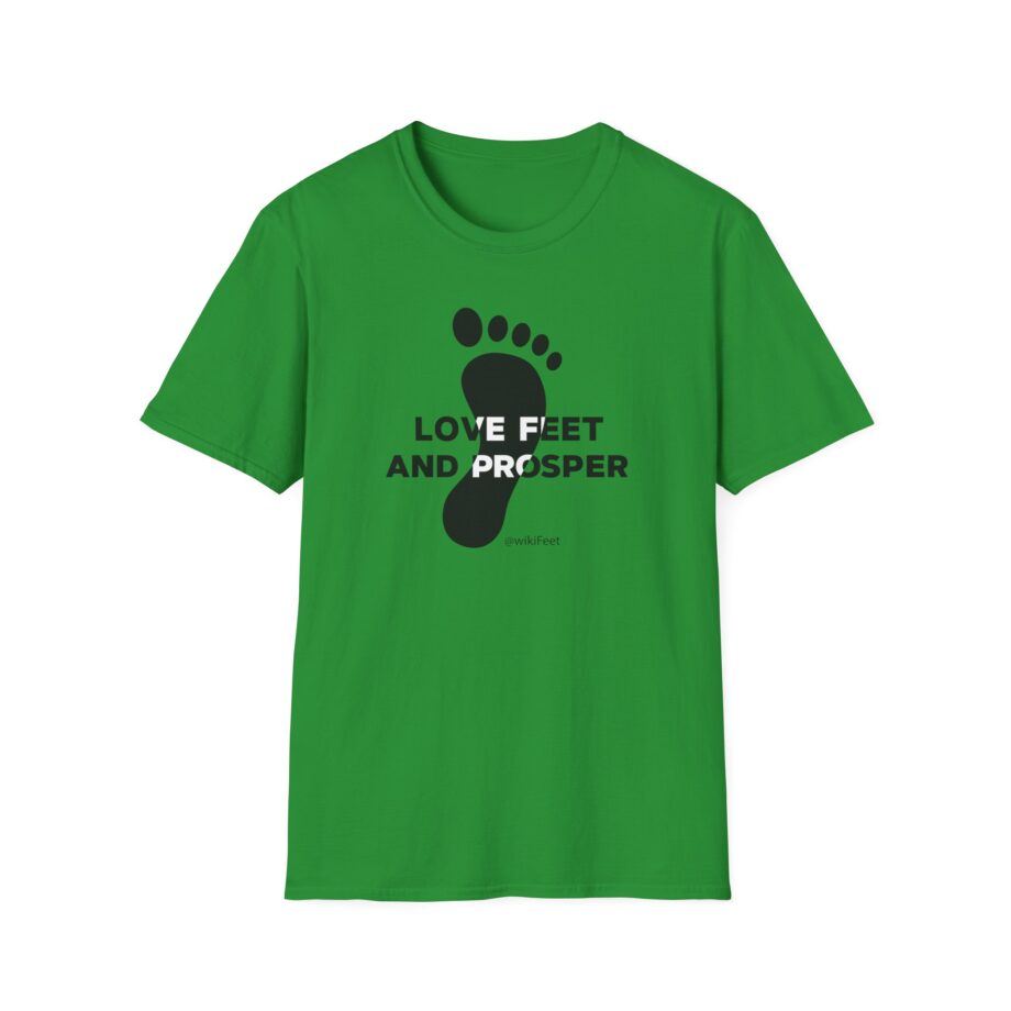 Wikifeet Love Feet and Prosper Unisex Softstyle T-Shirt