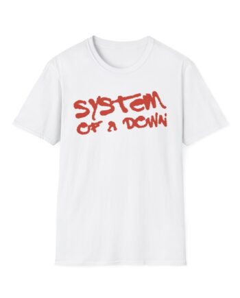 System of a Down Puff Script Unisex Softstyle T-Shirt