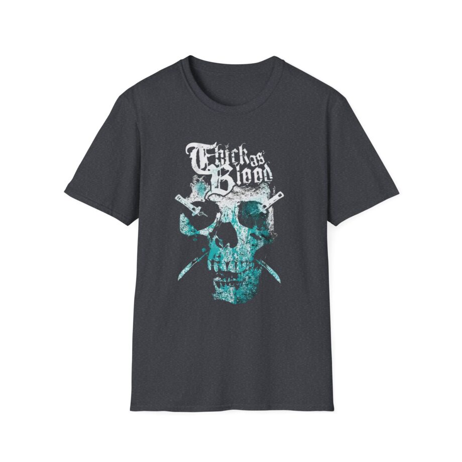 Thick as Blood 2 Color Skull Unisex Softstyle T-Shirt