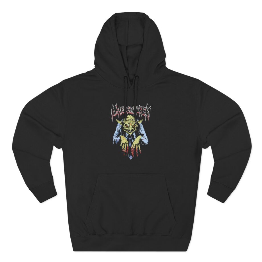 Nekrogoblikon Bloody Fingers Three-Panel Fleece Hoodie